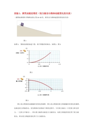 高考物理实验5 探究动能定理素材