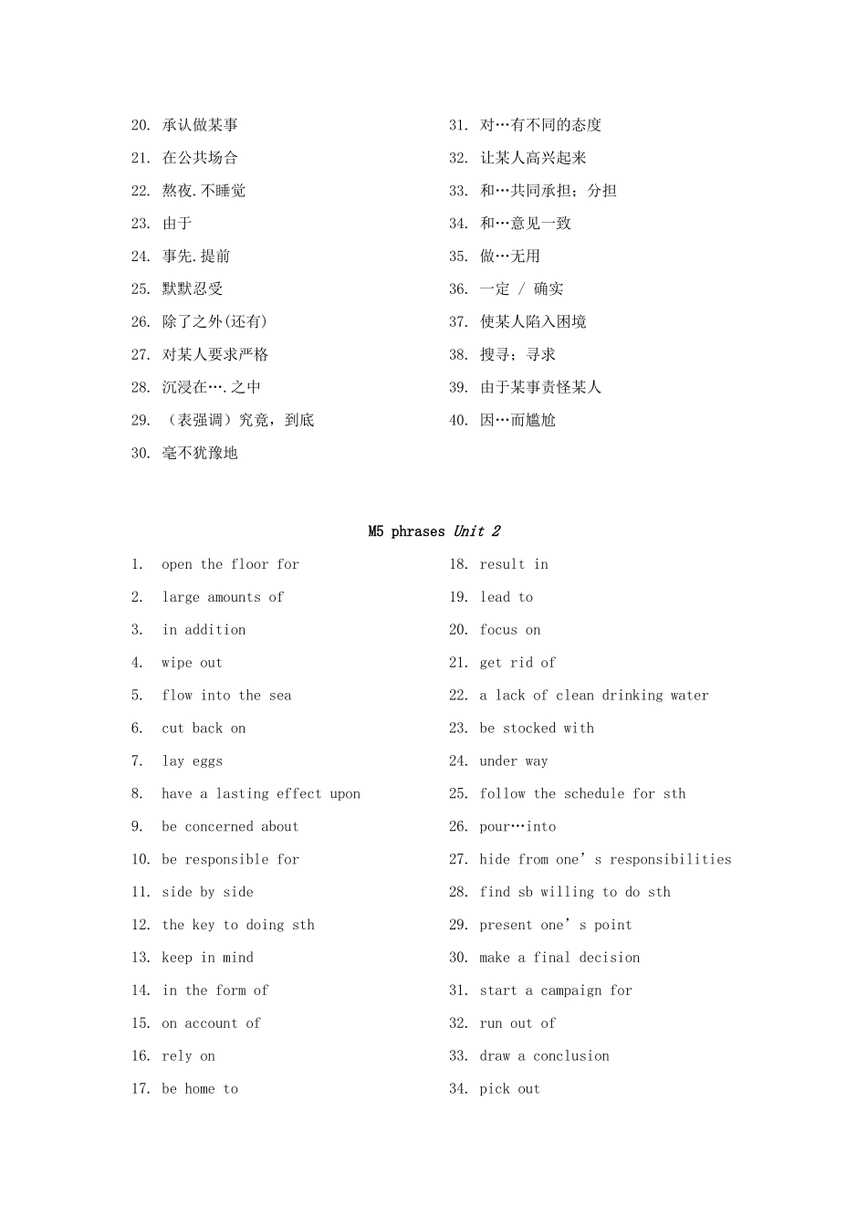 高考英语 m5 phrases素材 牛津版_第2页