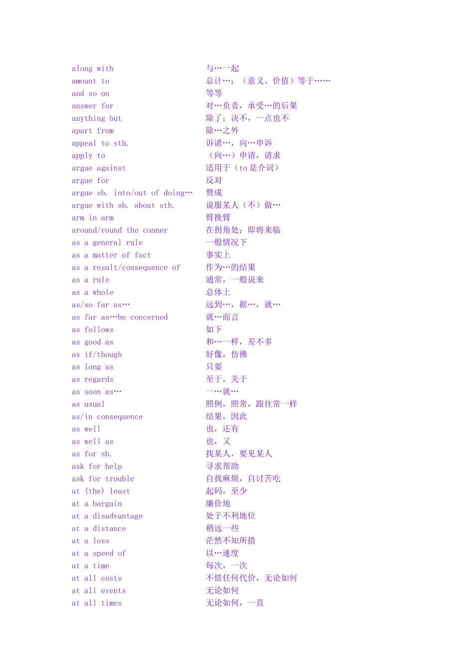 高考英语 必备短语集锦素材_第2页