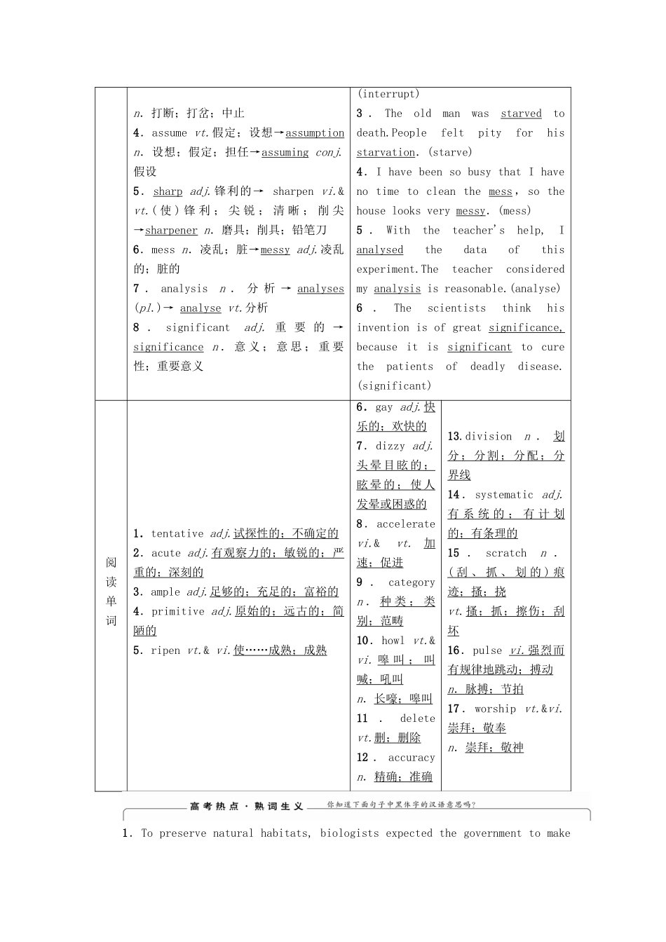 高考英语一轮复习 Unit 5 Meeting your ancestors教学案 新人教版选修8-新人教版高三选修8英语教学案_第2页
