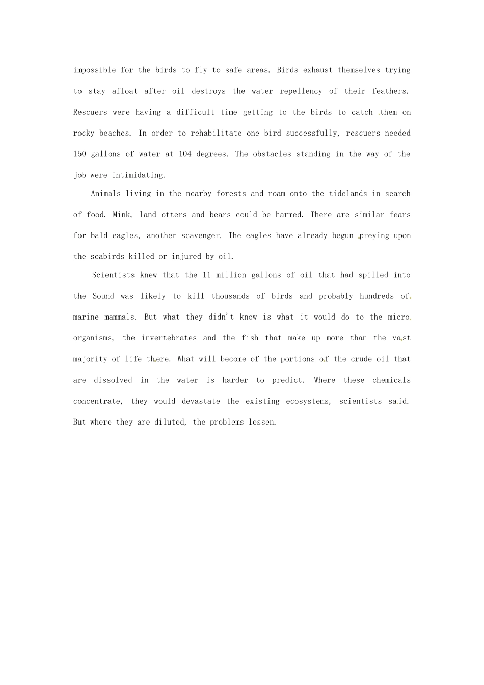 高考英语《流行话题 语境识词4500》Unit 66　Exxon Valdez Oil Spill素材_第2页