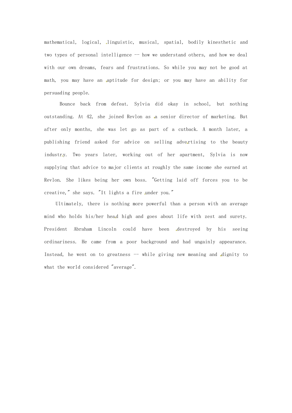 高考英语《流行话题 语境识词4500》Unit 68 How Average People Excel素材_第2页