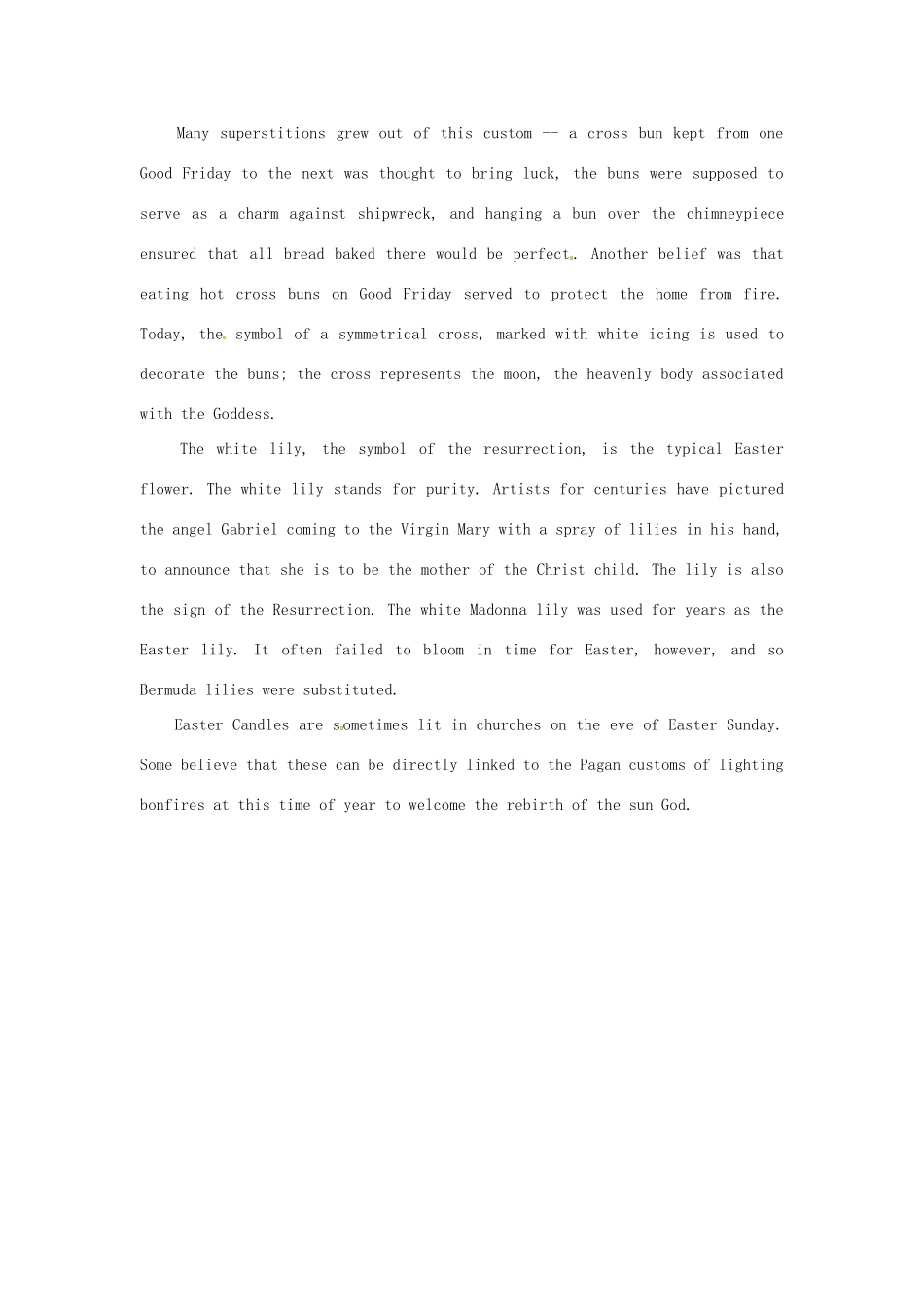 高考英语《流行话题 语境识词4500》Unit 101　Easter Day Traditions素材_第2页