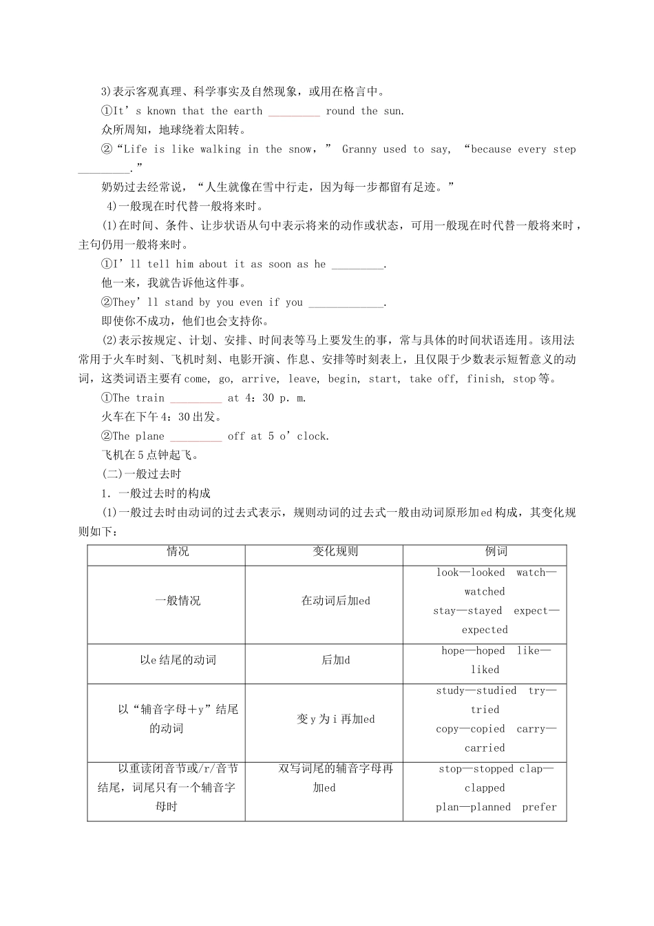 高考英语二轮专题复习 动词的时态和语态导学案-人教版高三全册英语学案_第2页