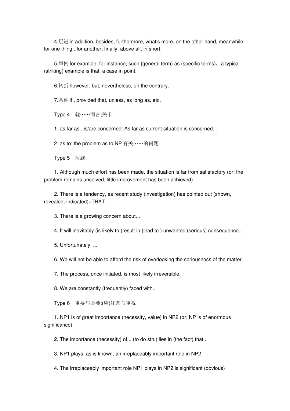 高考英语书面表达常用句式分类整理素材_第2页