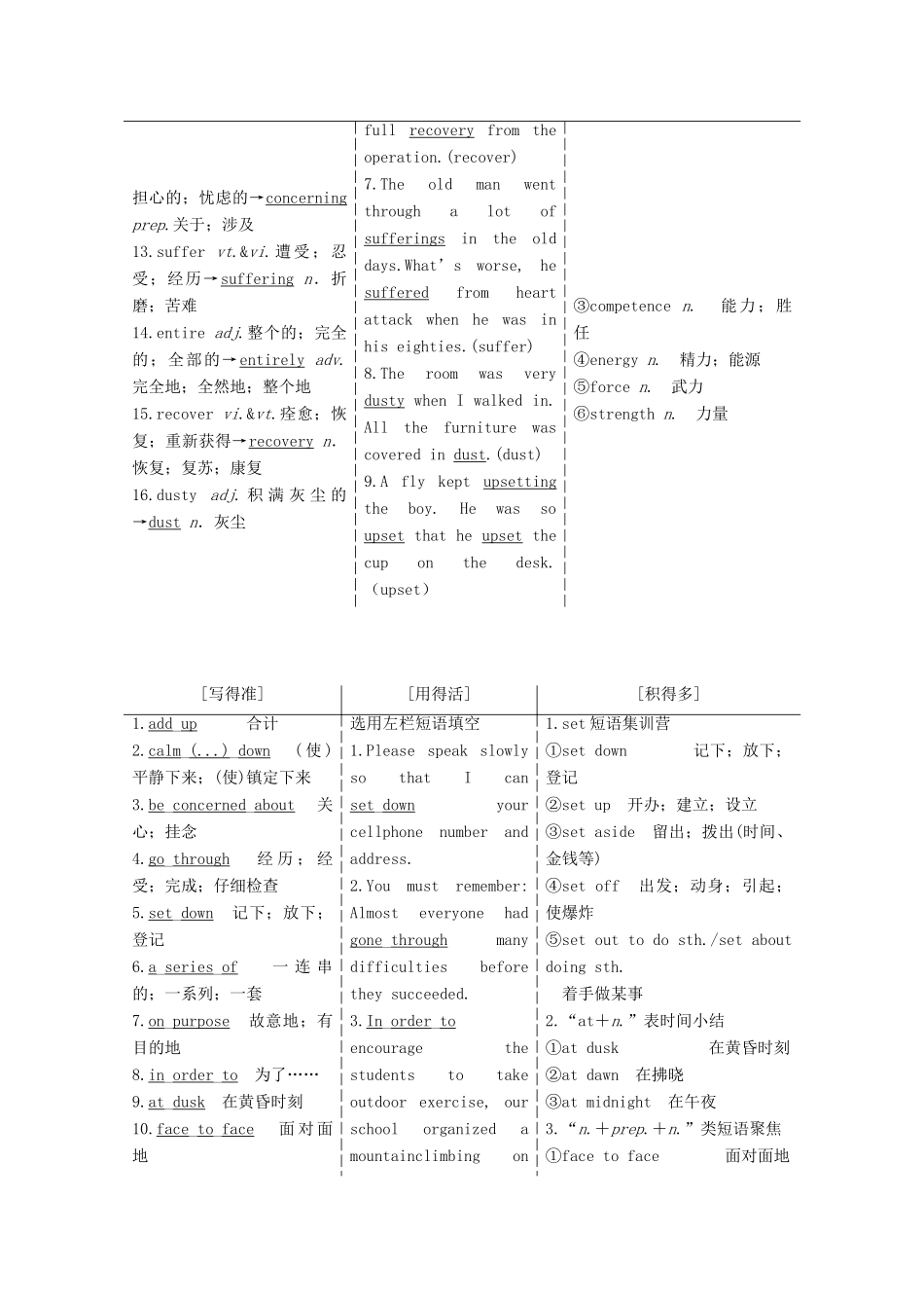 高考英语一轮复习 Unit 1 Friendship导学案 新人教版必修1-新人教版高三必修1英语学案_第2页
