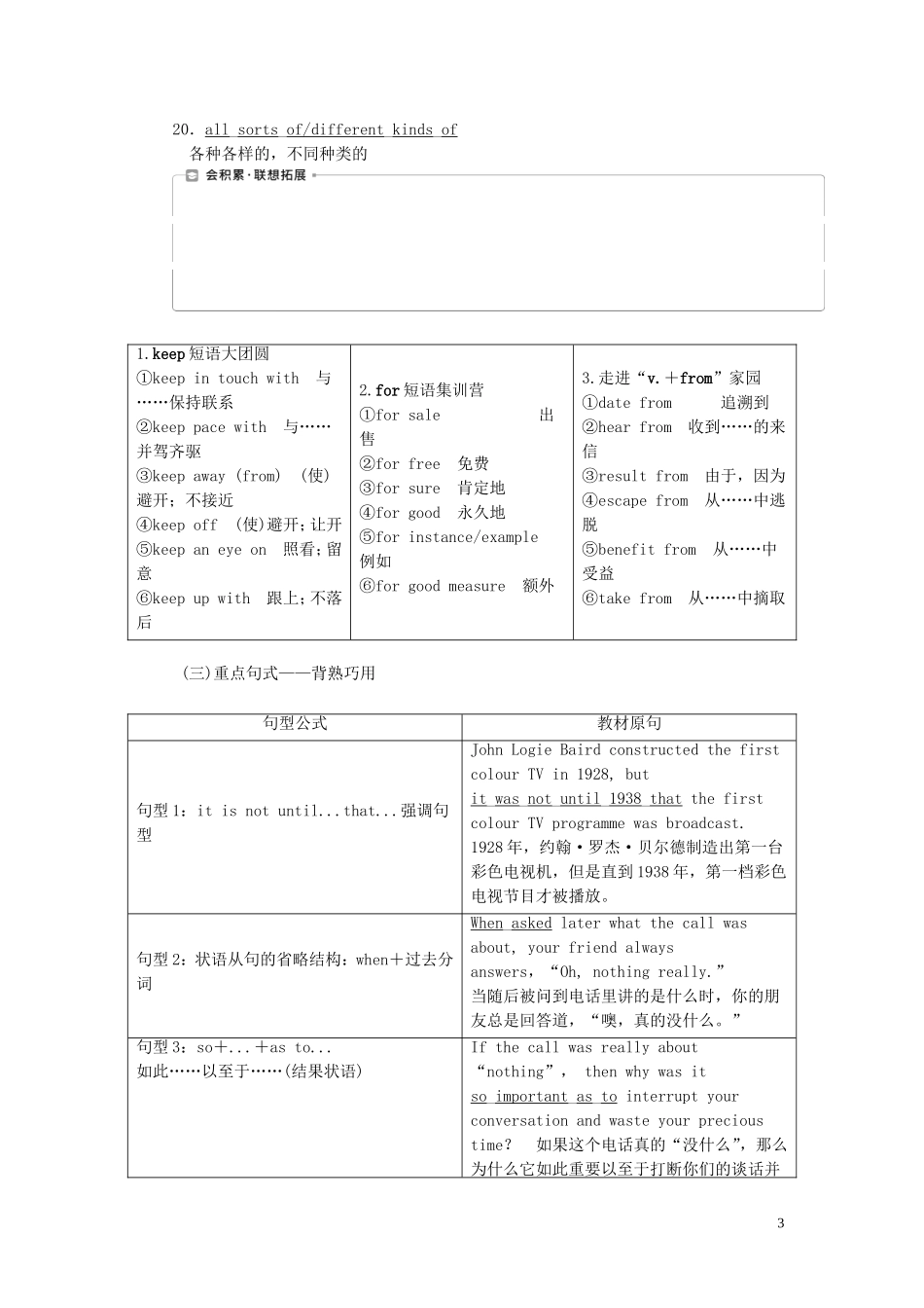 高考英语一轮复习 Unit 1 Living with technology学案 牛津译林版选修7-牛津版高三选修7英语学案_第3页