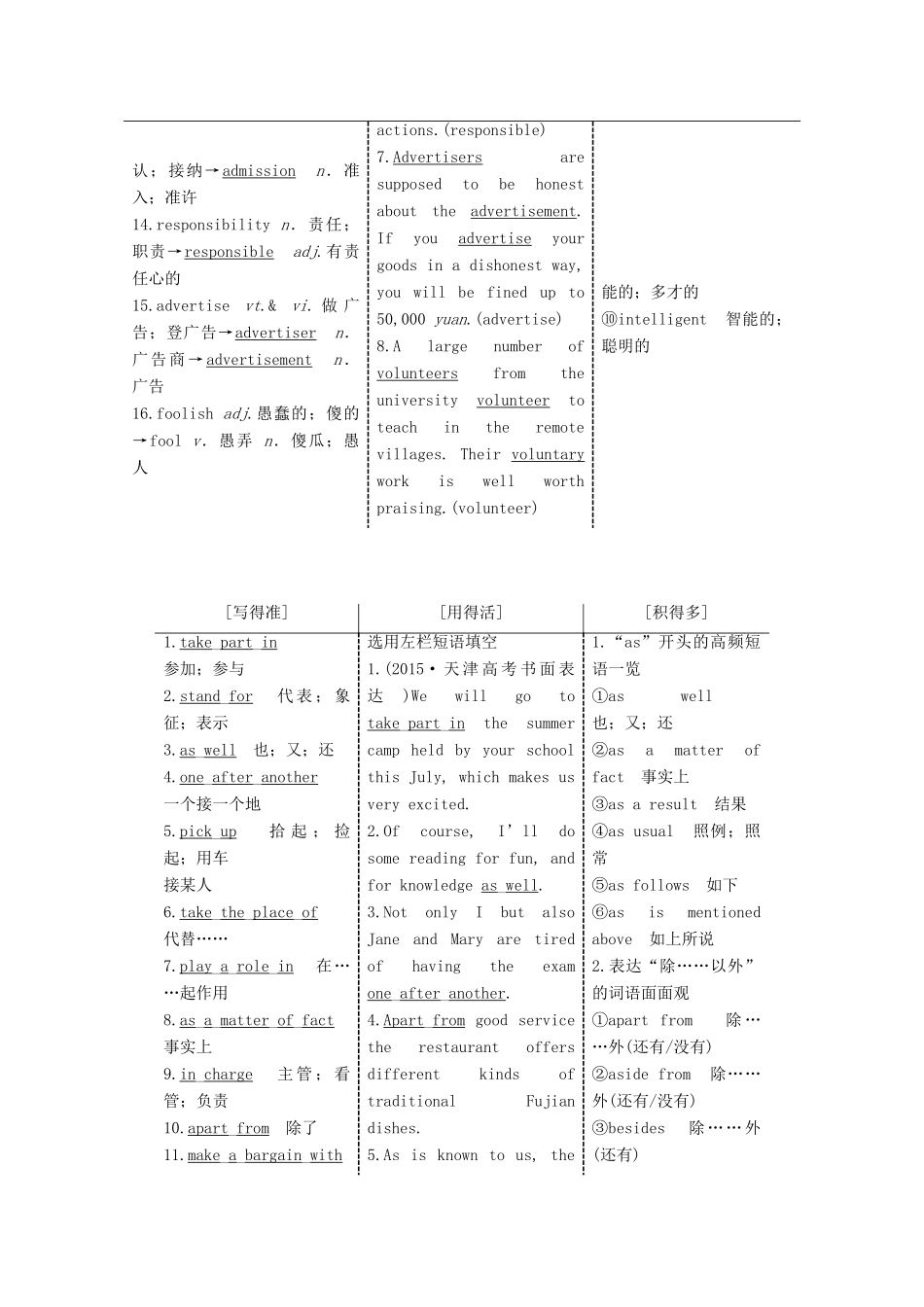 高考英语一轮复习 Unit 2 The Olympic Games导学案 新人教版必修2-新人教版高三必修2英语学案_第2页