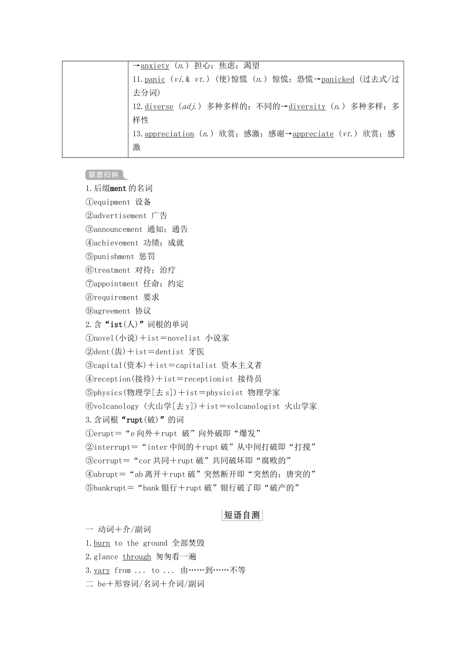 高考英语一轮统考复习 第一部分 教材重点全程攻略 Book 6 Unit 5 The power of nature学案（含解析）新人教版-新人教版高三全册英语学案_第2页