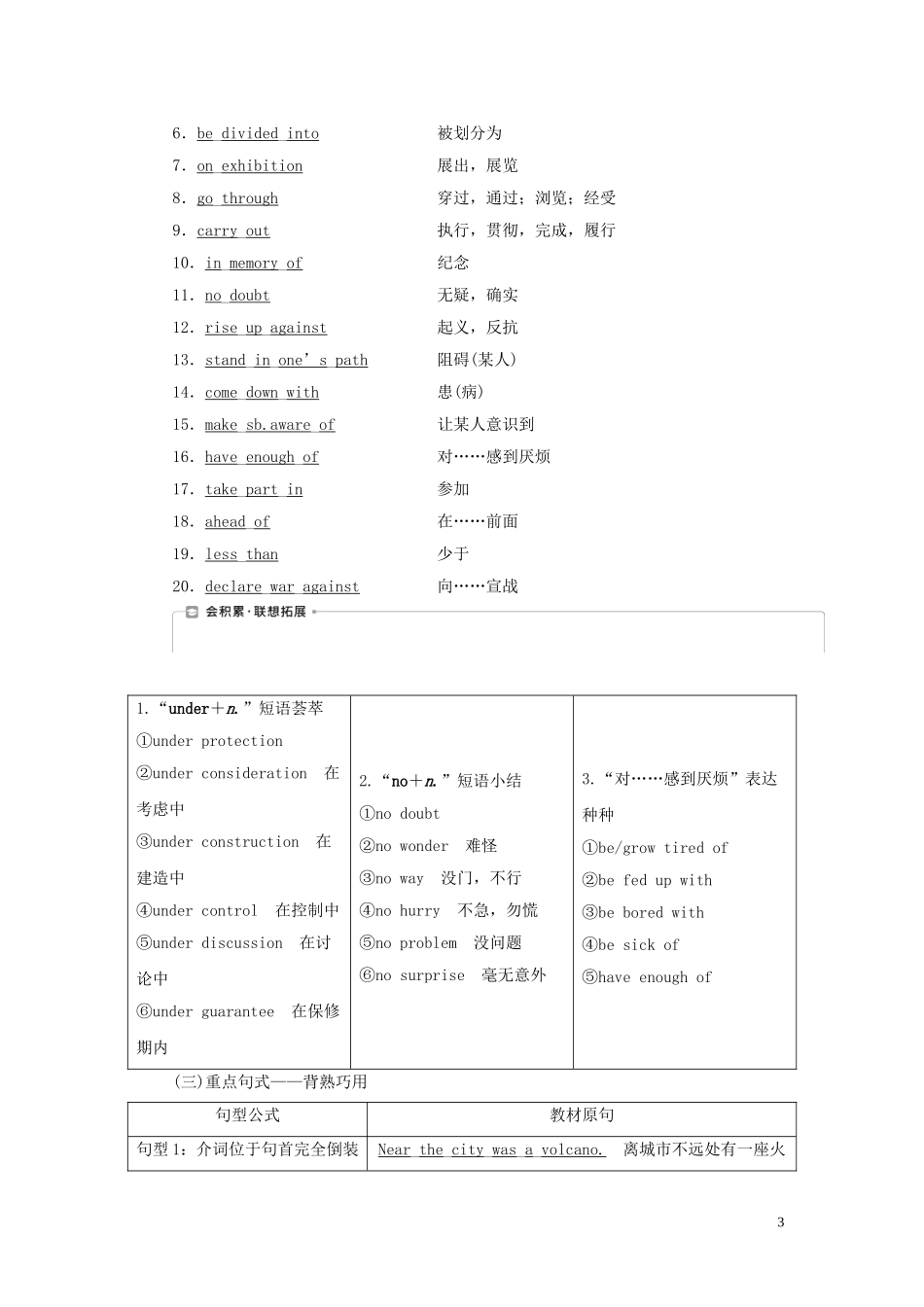 高考英语一轮复习 Unit 3 Back to the past学案 牛津译林版必修3-牛津版高三必修3英语学案_第3页