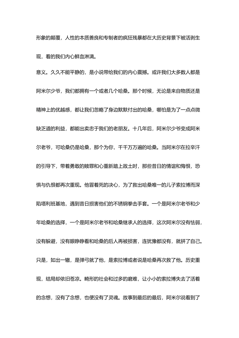 教师读书笔记《追风筝人》读后感_第2页