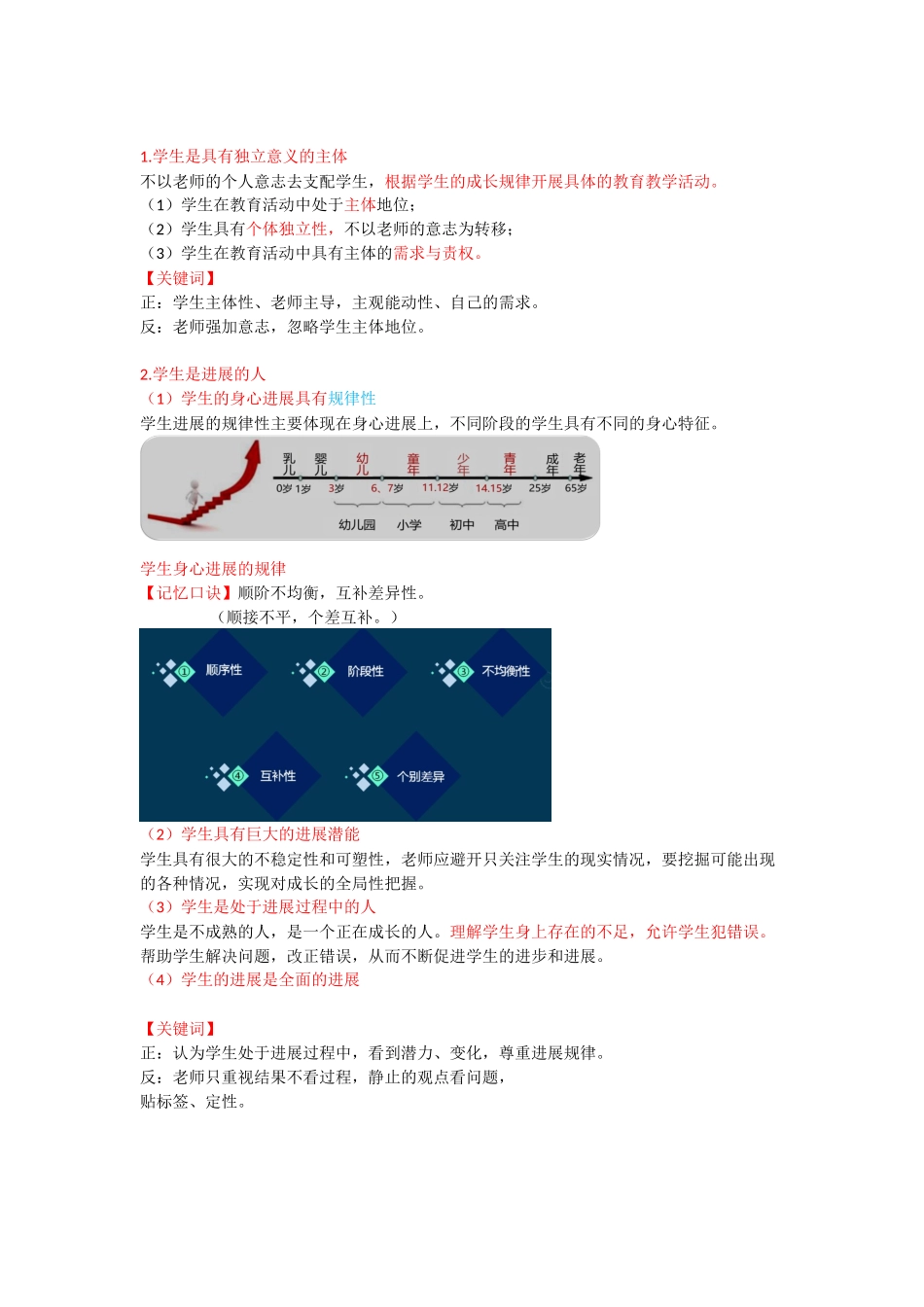 教师资格-中学综合素质-考点总结2-第二讲_第3页