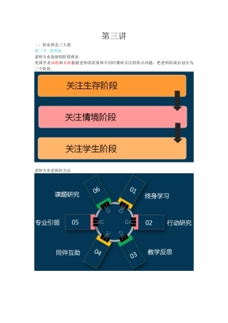 教师资格-中学综合素质-考点总结3-第三讲