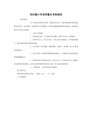 教师量化考核细则39420