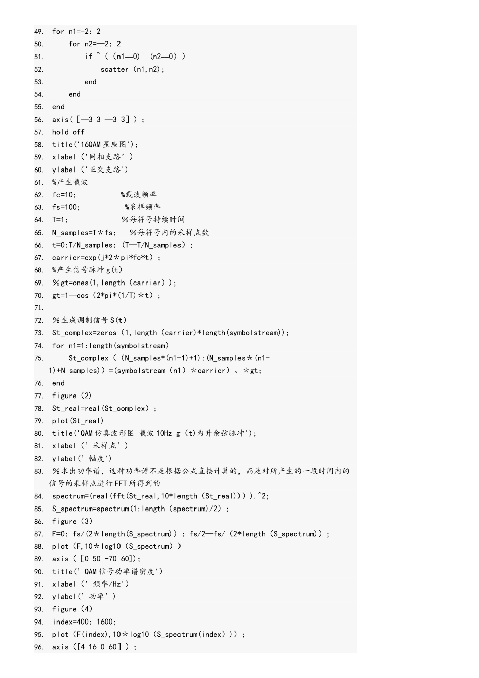 数字通信QAM调制及其MATLAB仿真程序_第2页
