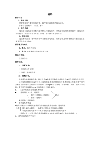 数字通信技术9223编码