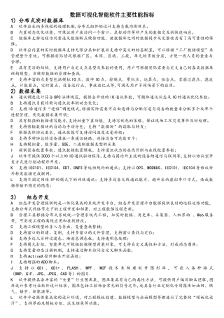 数据可视化智能软件主要性能指标