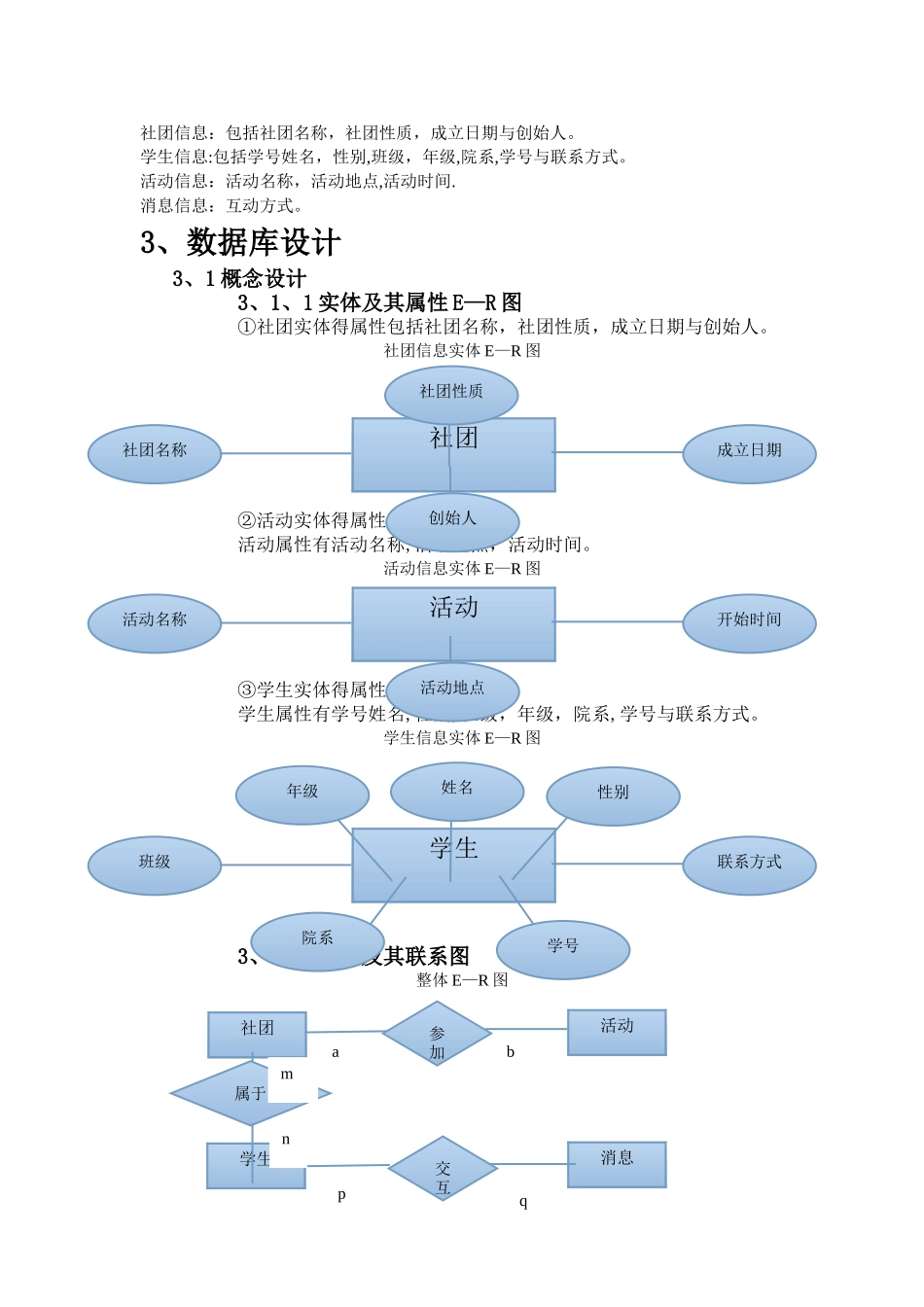 数据库课程设计--社团管理系统_第3页