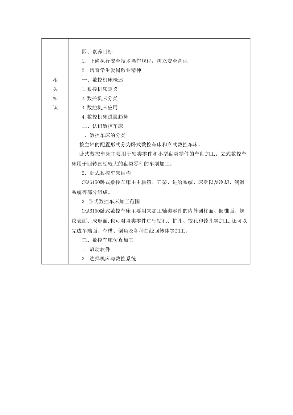 数控编程及加工技术整套教案完整版电子讲义教案整本书_第2页