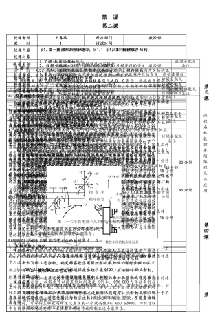 数控编程电子教案22课时