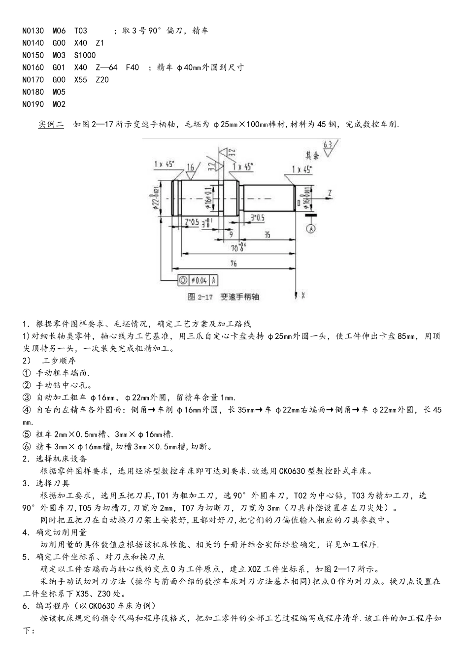 数控车床编程实例_第2页