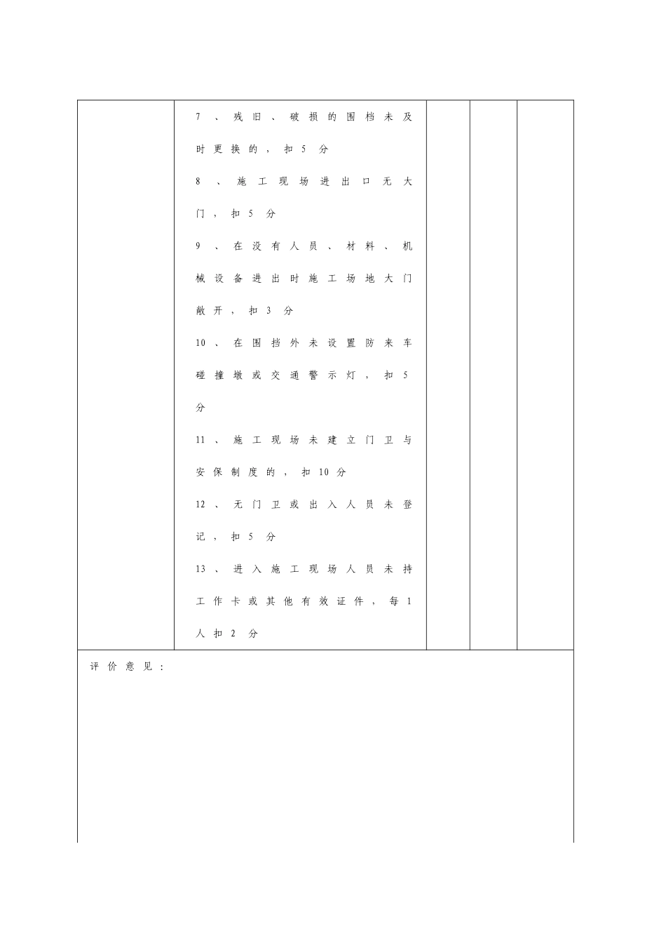 文明施工检查评分表BT单项类_第2页