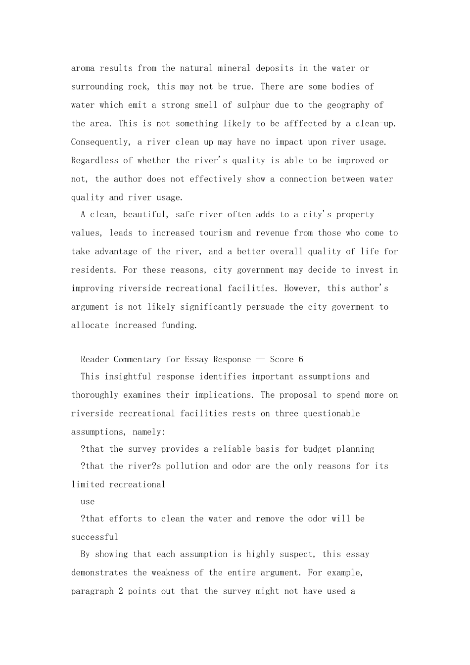 新GRE分析性写作Arguement官方范文_第3页