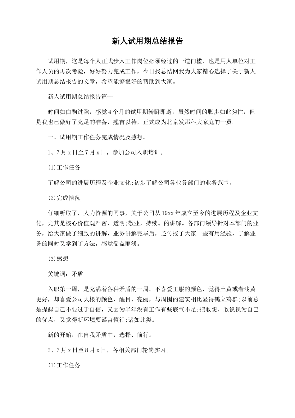 新人试用期总结报告_第1页