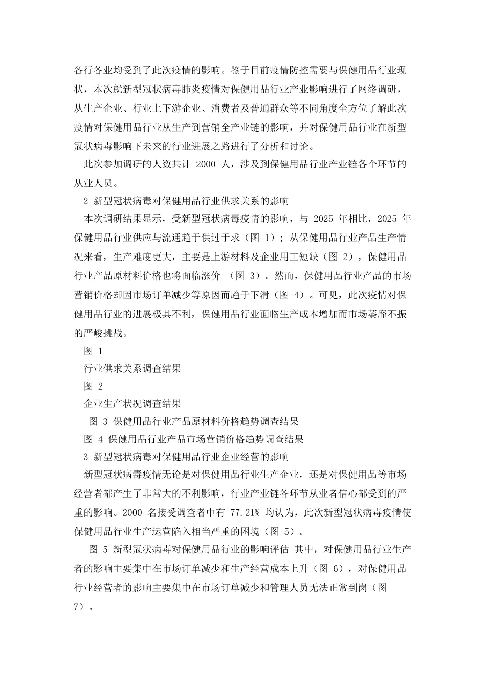 新冠肺炎疫情影响下保健用品行业发展之路调查报告_第2页