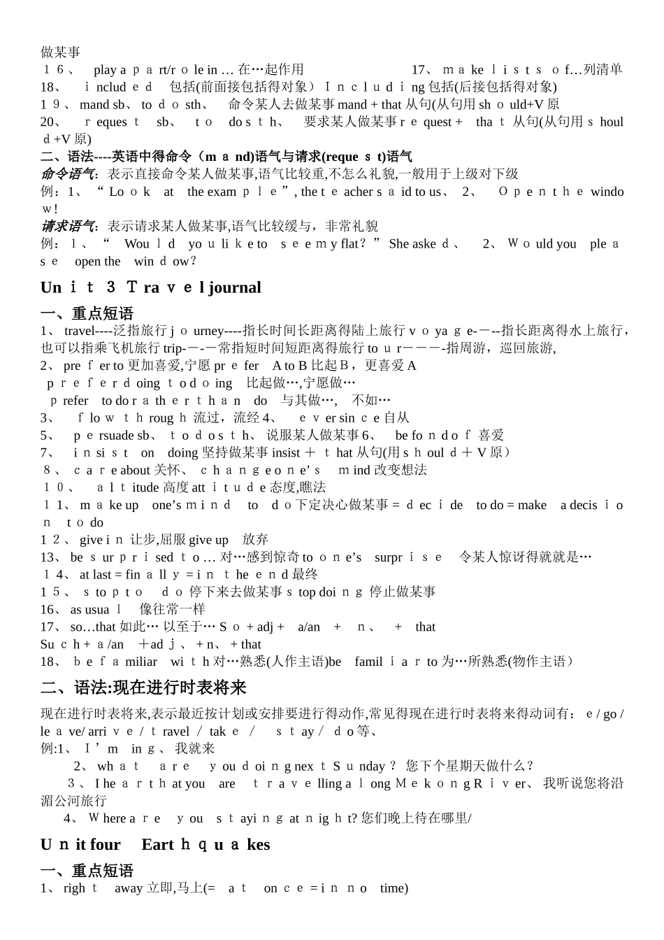 新课标 人教版高中英语必修一语法知识点总结_第3页