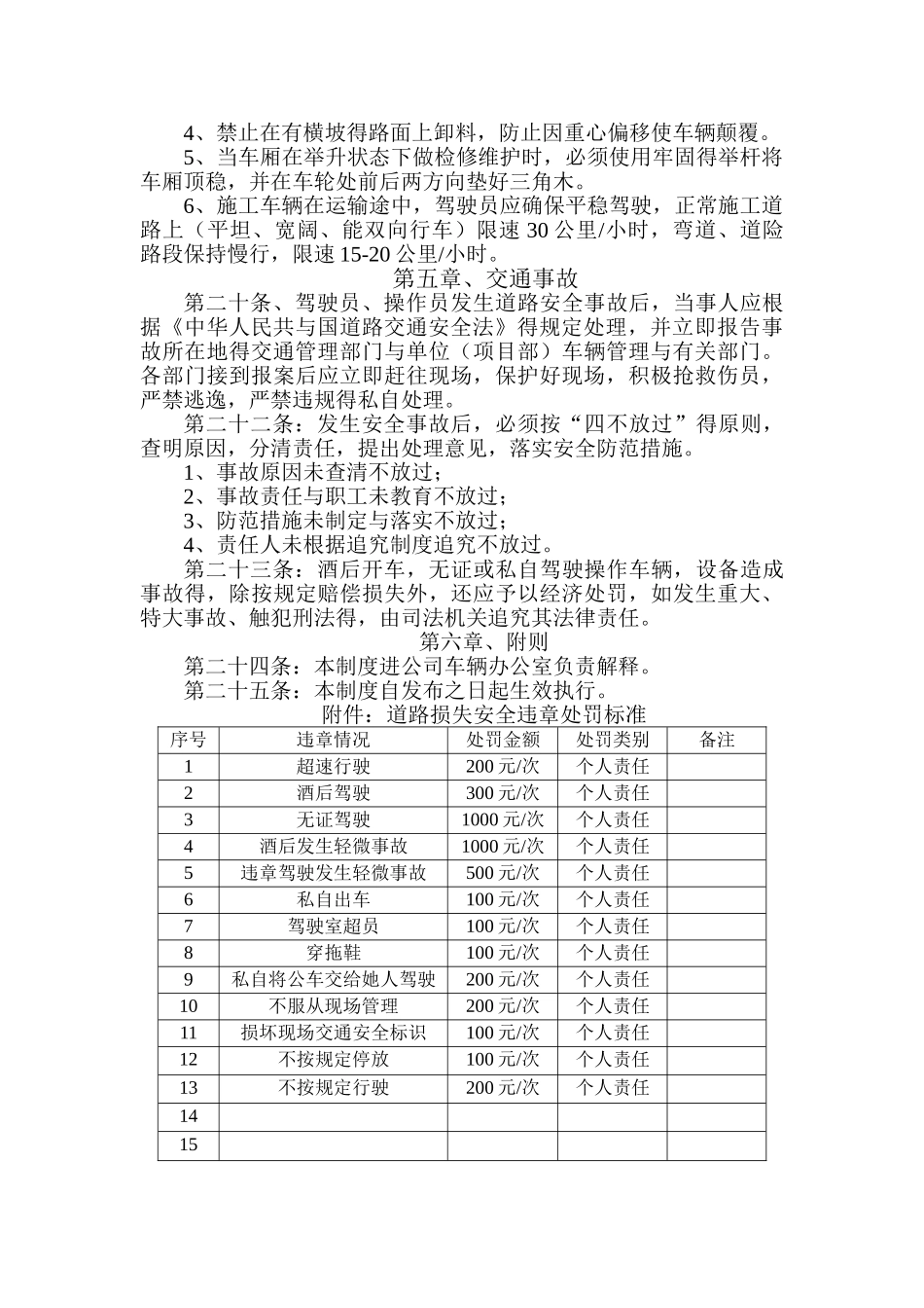 施工车辆现场道路运输安全管理规定_第3页
