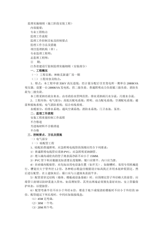 施工阶段安装工程监理实施细则55