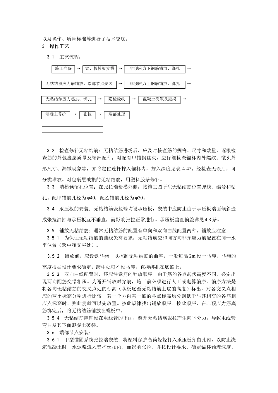 无粘结预应力筋工工艺_第2页