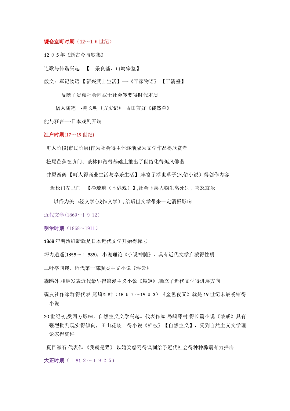 日本文学史简略概要_第2页