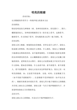 明亮的眼睛（精编版）