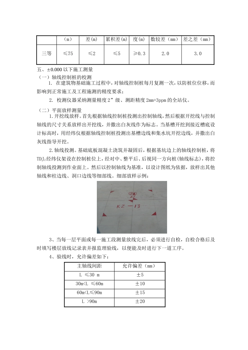 昌平移动通信楼施工测量方案交底_第3页