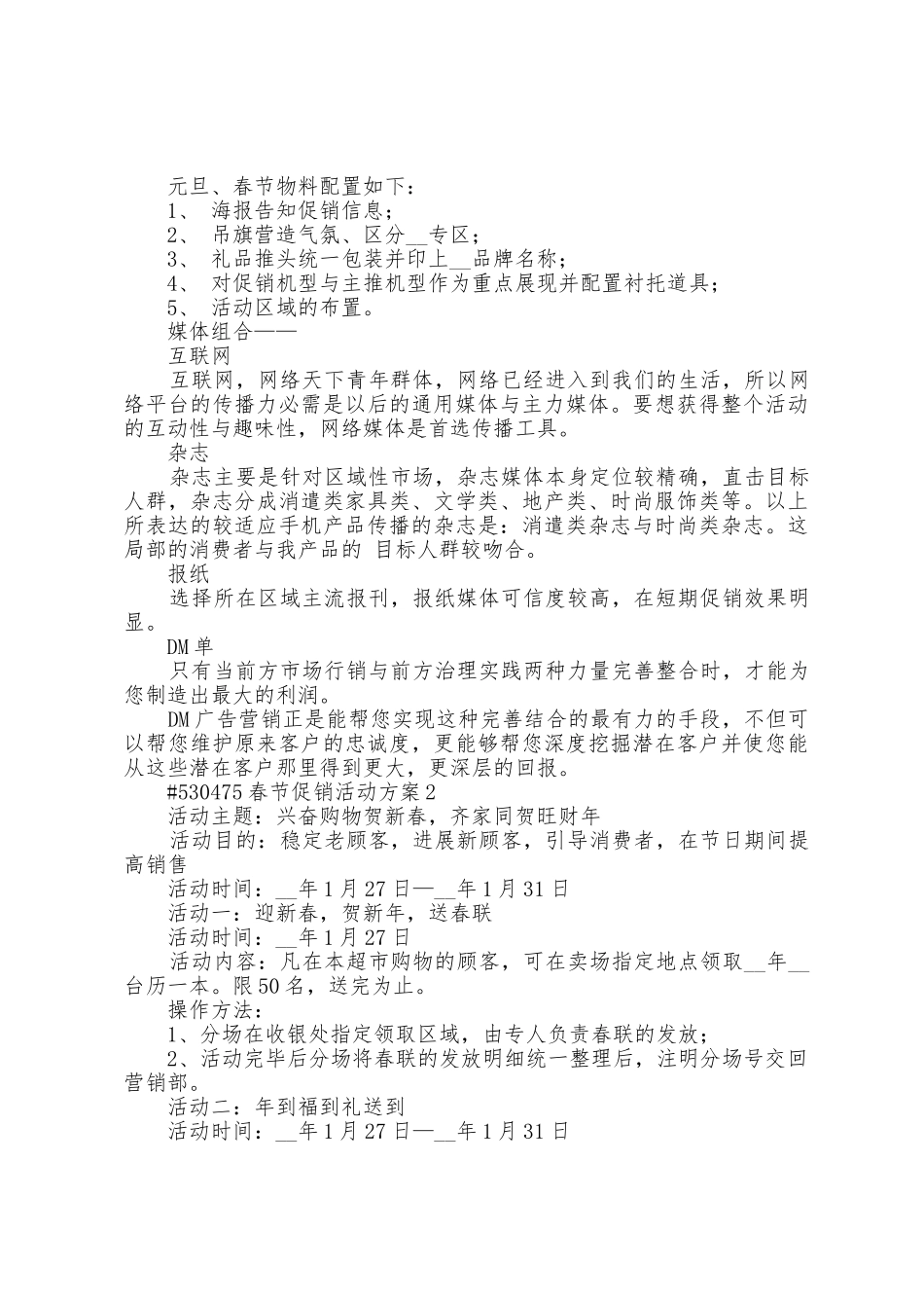 春节促销活动方案_第3页