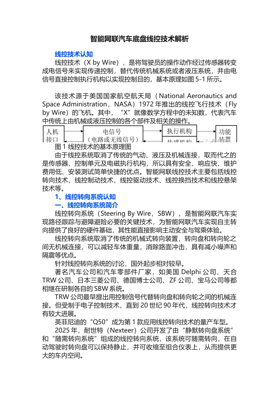 智能网联汽车底盘线控技术解析_第1页