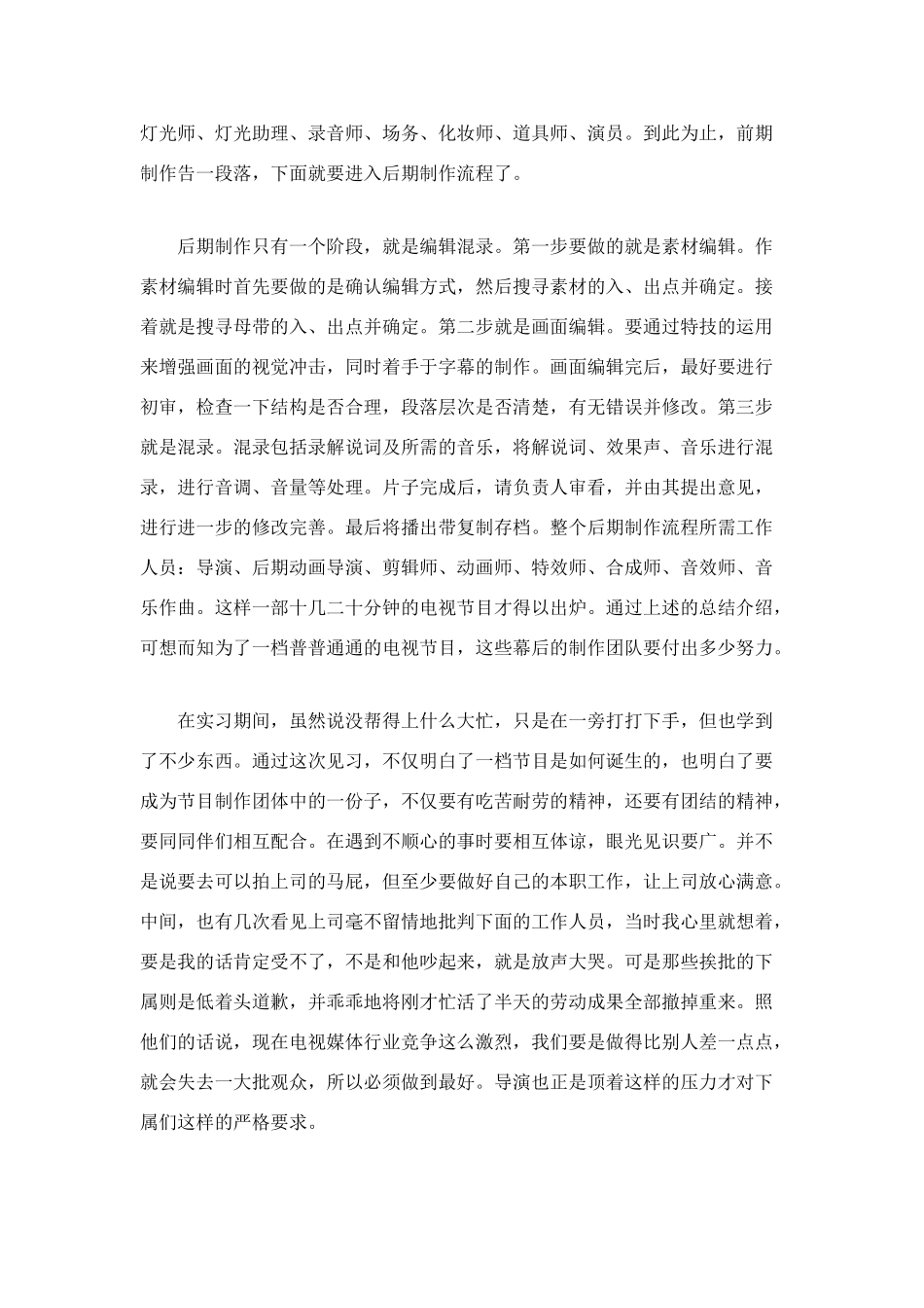 暑期电视台实习总结_第3页