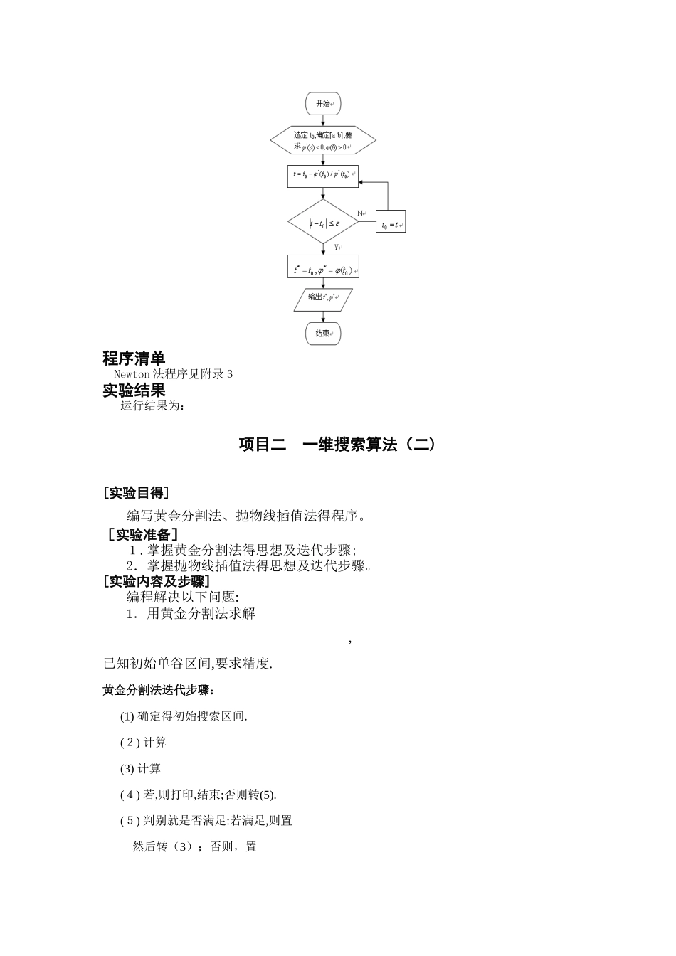 最优化方法课程实验报告_第3页
