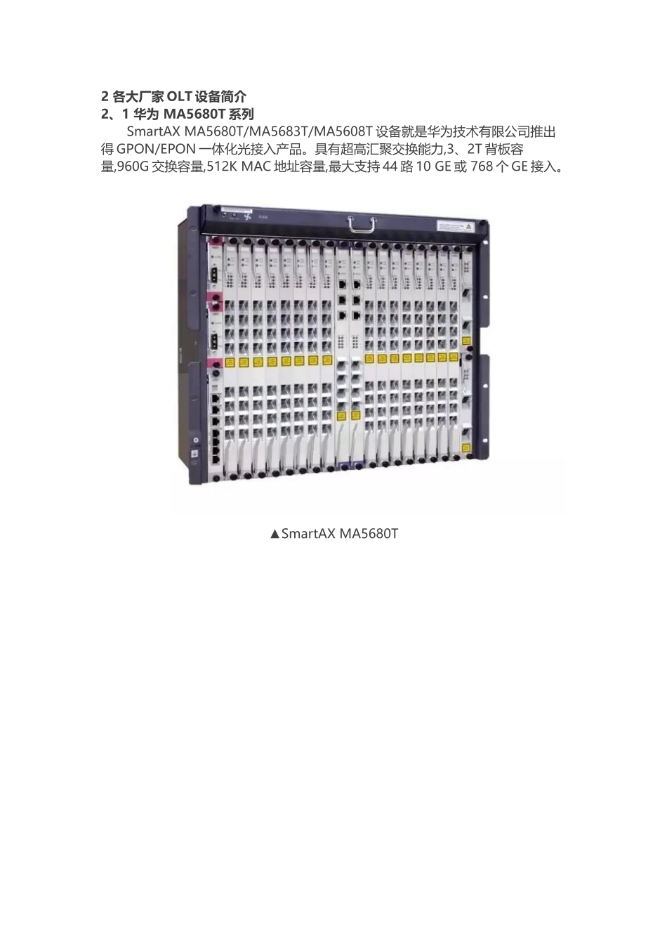 最全得OLT设备介绍_第3页