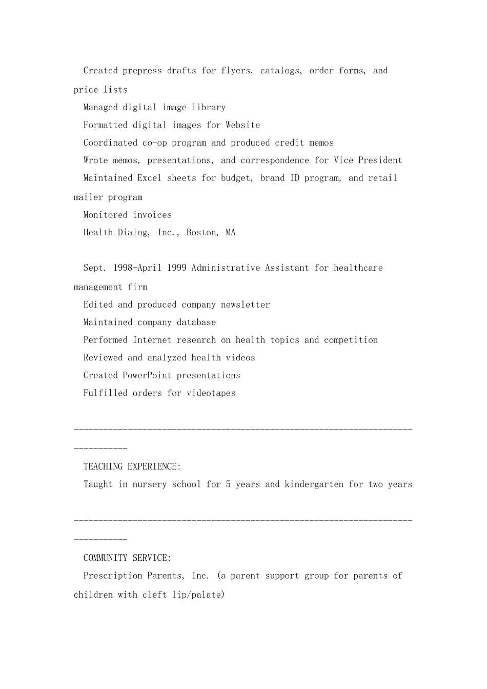 最受外企青睐的助理简历_第2页