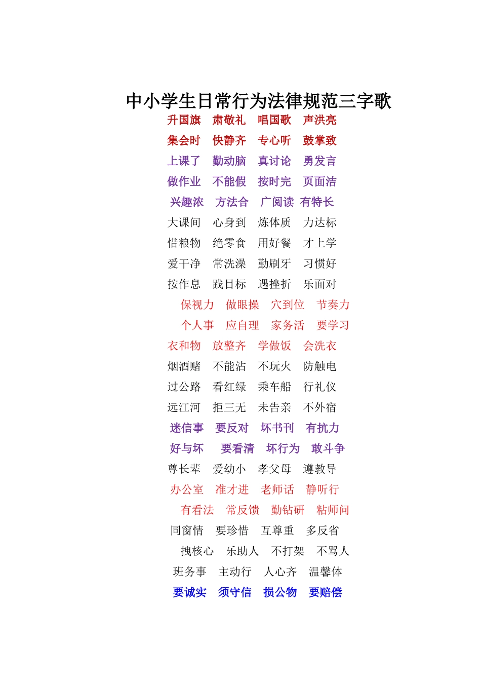 最新中小学生日常行为规范_第2页