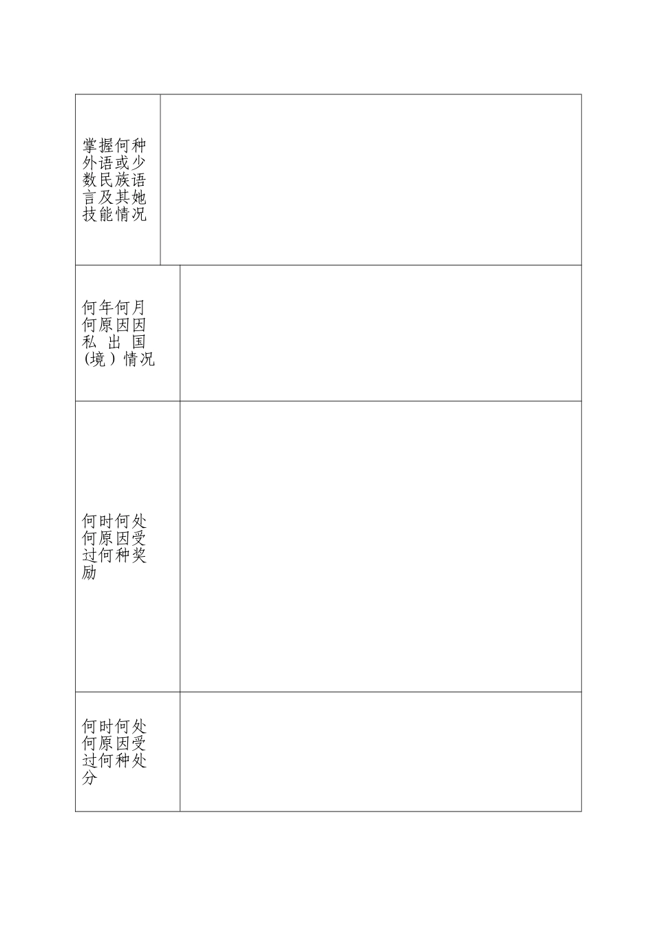 最新干部履历表_第3页