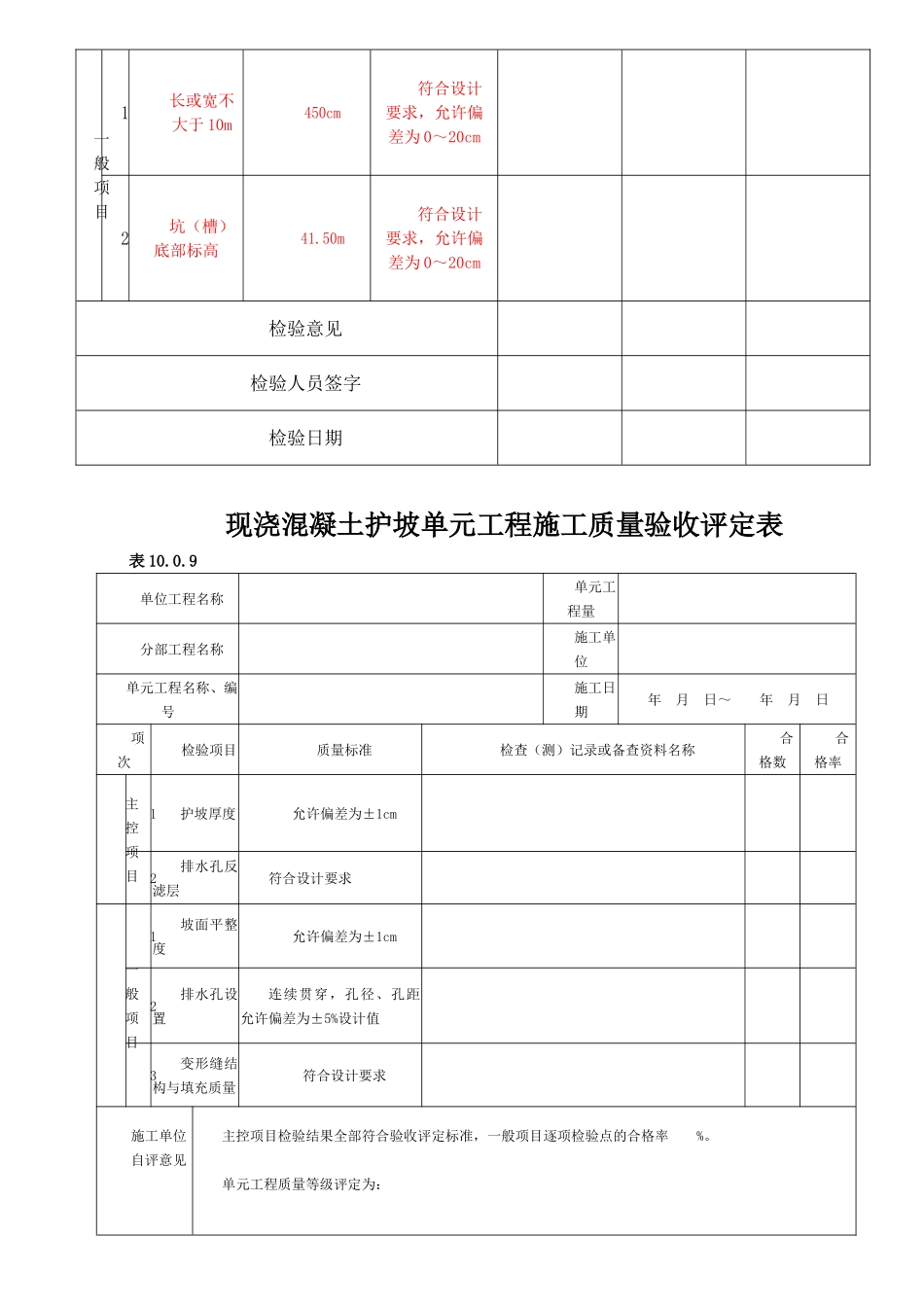 最新水利水电质量验收评定表及三检表_第3页