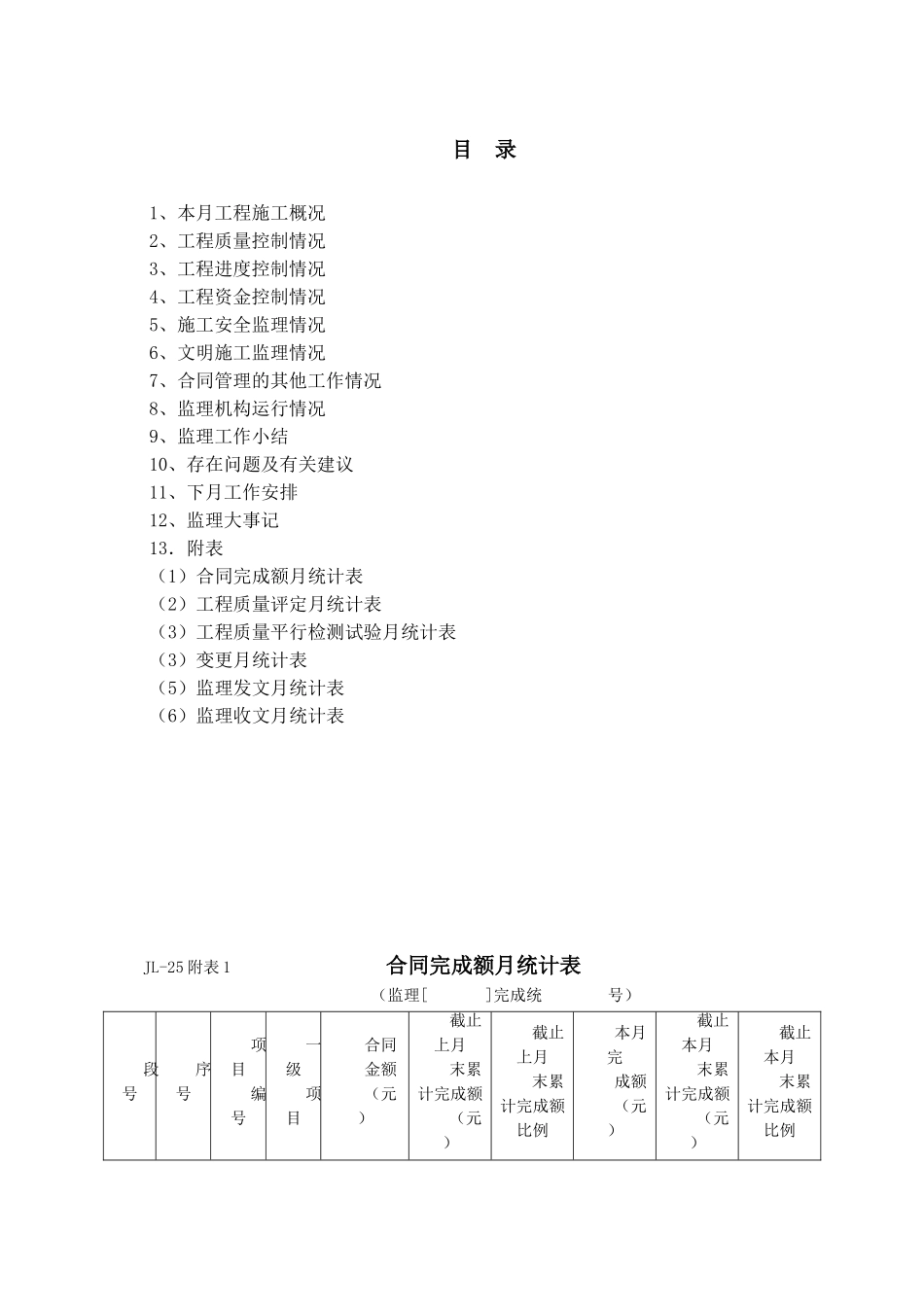 最新水利工程监理月报表_第2页