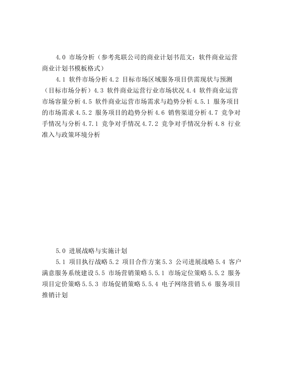 最新版软件商业运营项目计划书范文_第3页