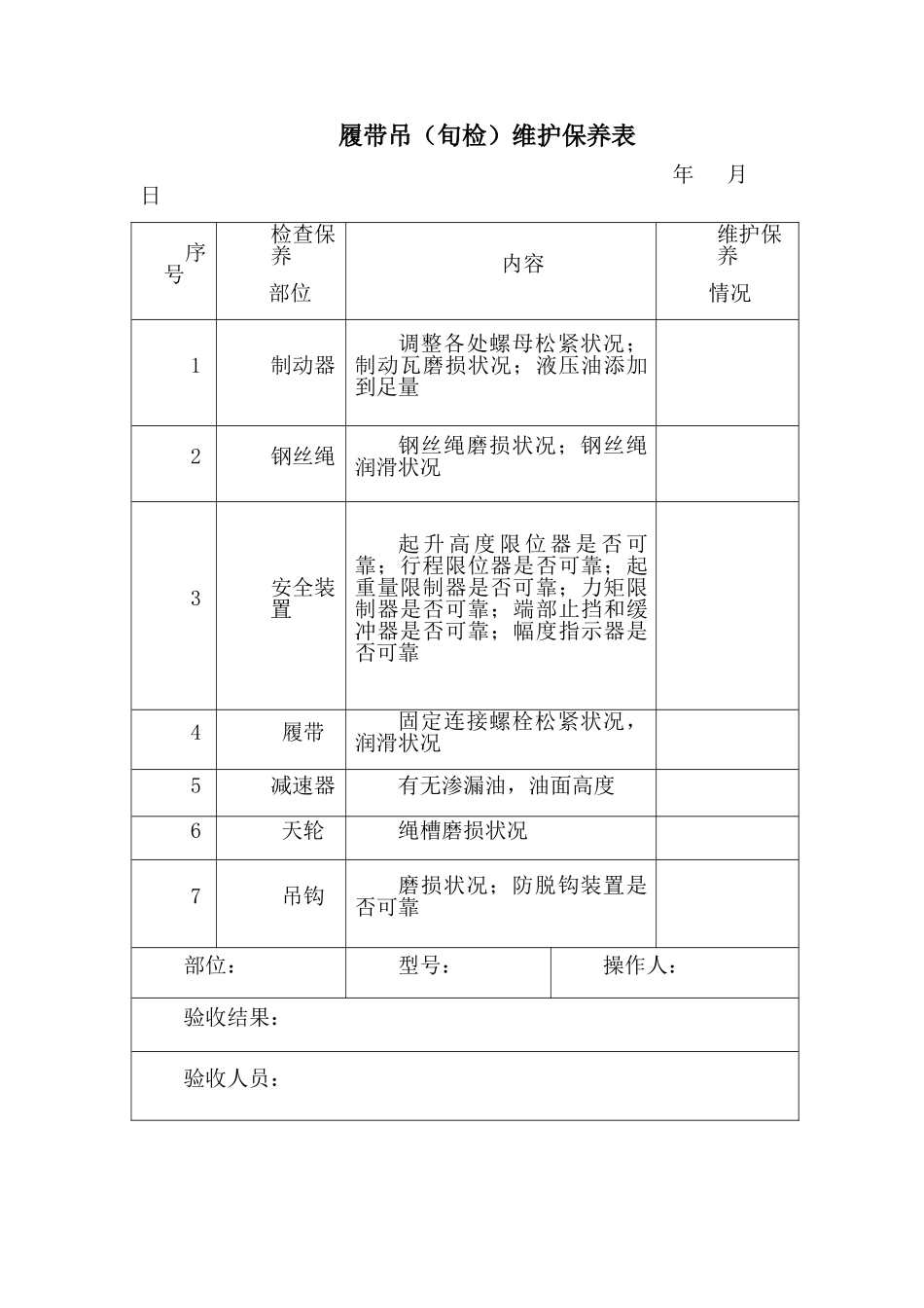 最新维护保养记录表_第2页