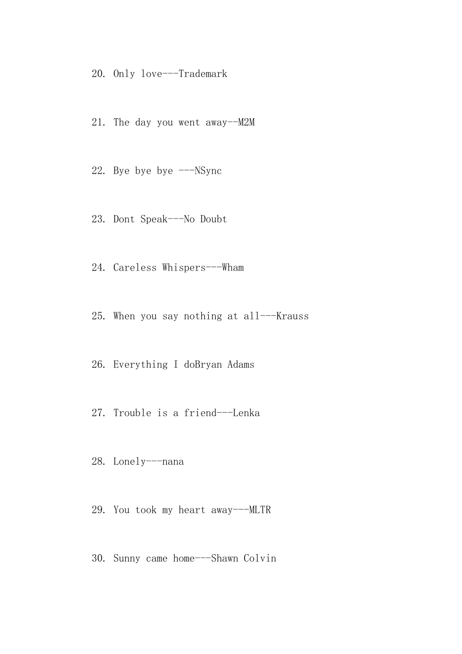 最最简单的英文歌_第3页