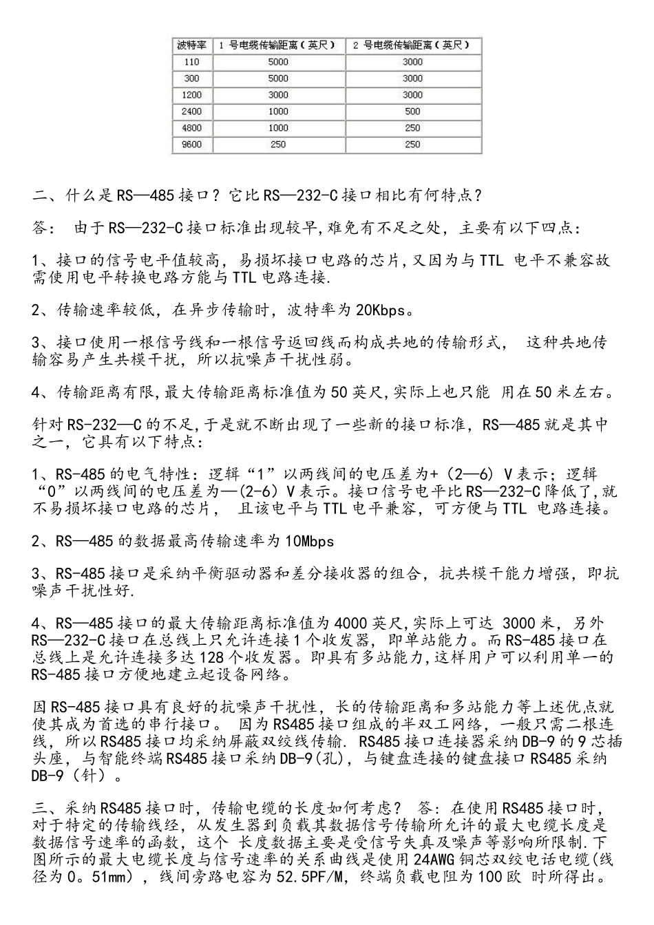 有关RS232和RS485接口的问答_第2页